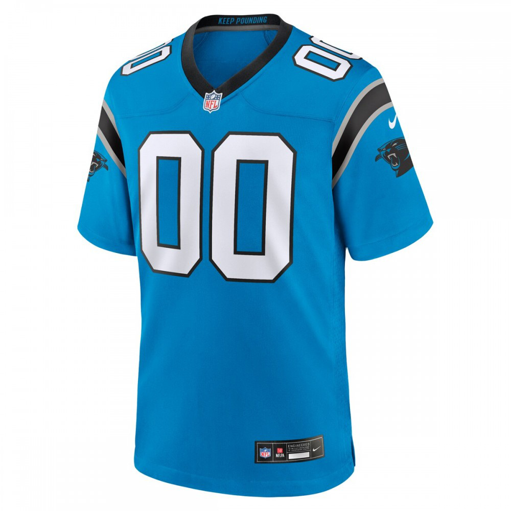 Carolina Panthers Nike Alternate Custom Game Jersey - Blue-GridironStore